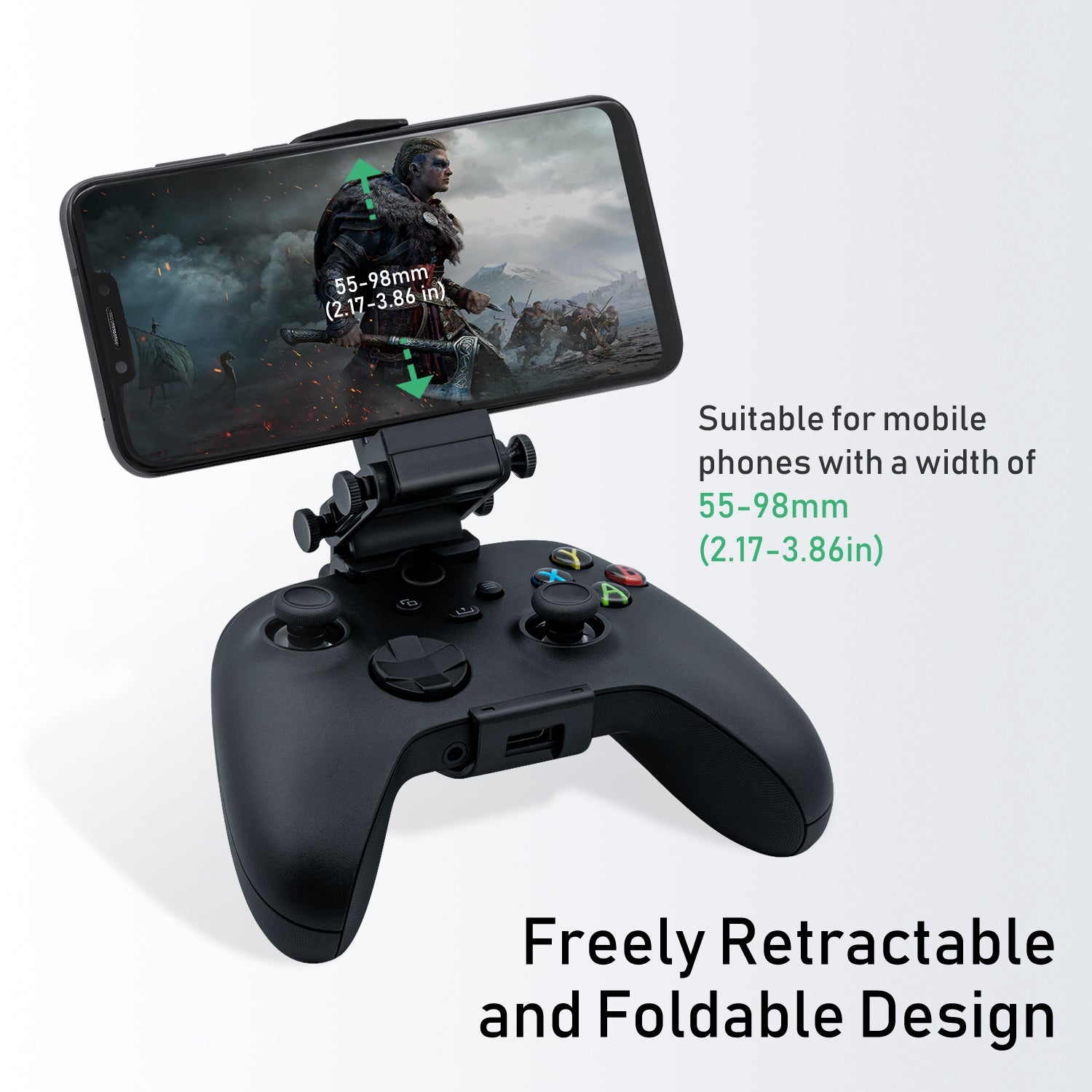 IPEGA PG-XBS005 Adjustable Gamepad Phone Holder Clip Bracket for Xbox Series S/Series X/Xbox One/Elite 2 Game Controller IPEGA PG-XBS005 Adjustable Gamepad Phone Holder Clip Bracket for Xbox Series S/Series X/Xbox One/Elite 2 Game Controller